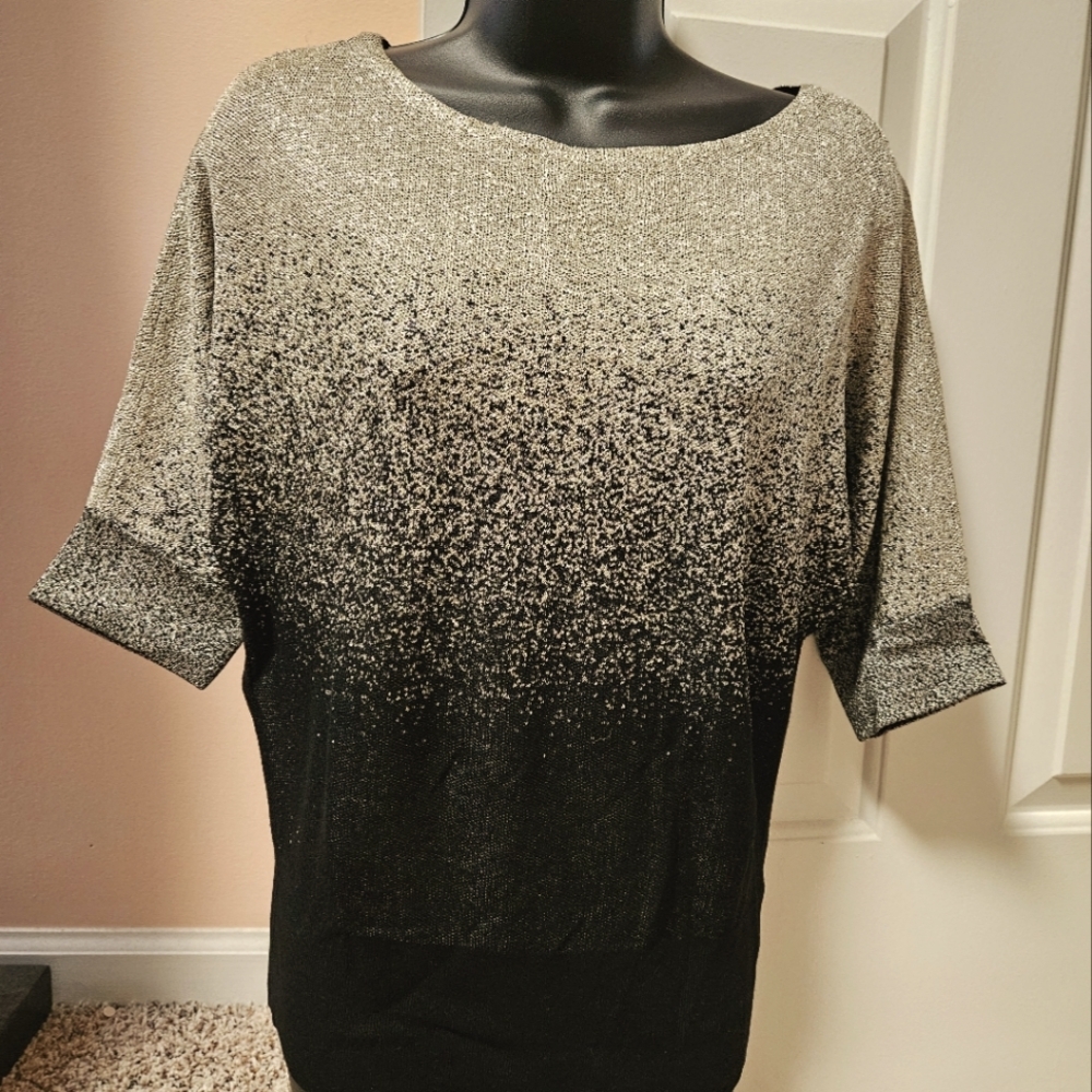 White House Black Market Sparkly Ombre Sweater